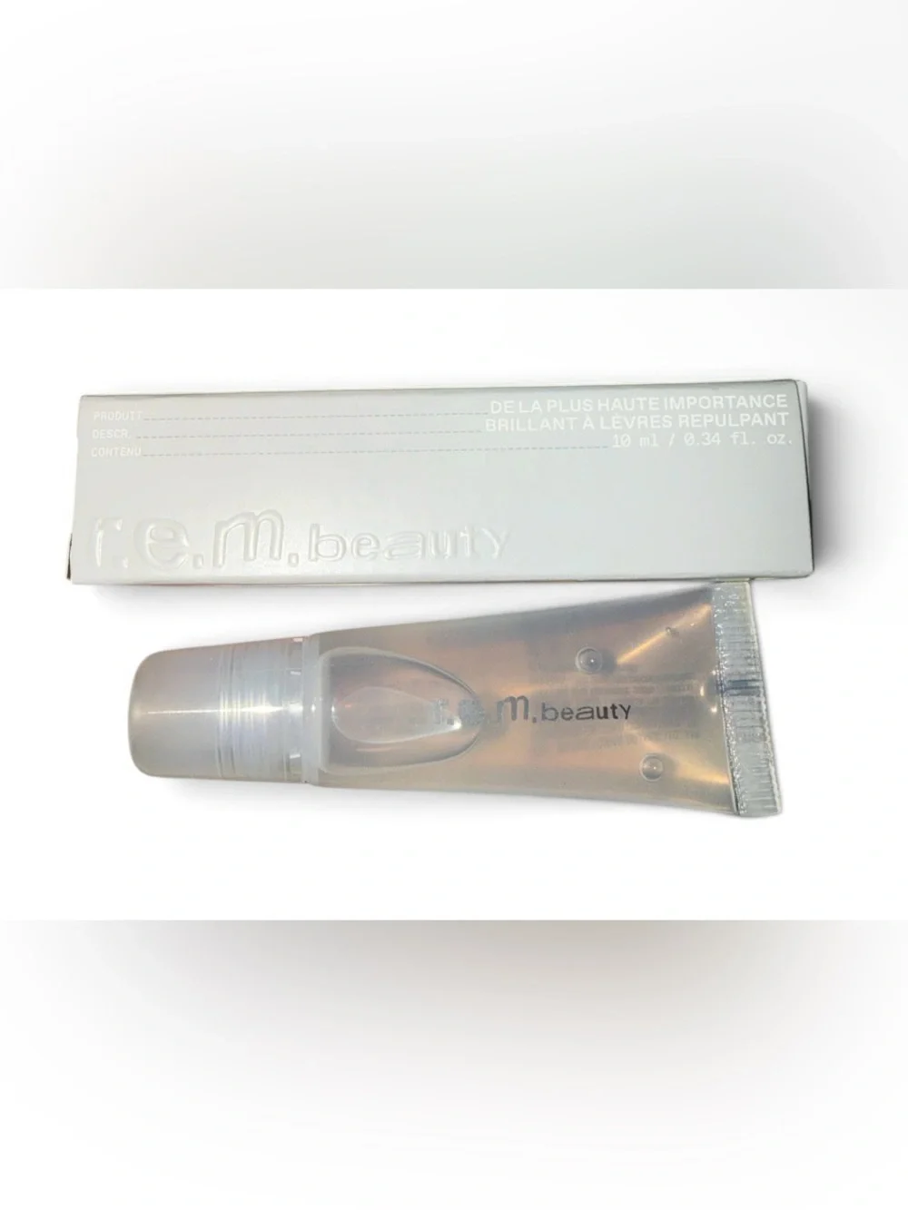r.e.m beauty Plumping Lip Gloss Clear New